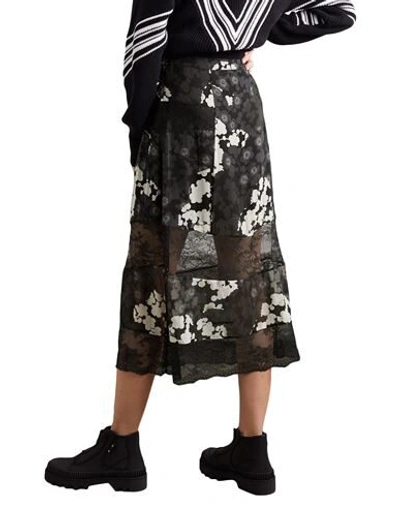 Shop Mcq By Alexander Mcqueen Midi Skirts In Black