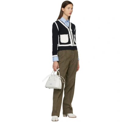 Shop Maison Margiela Brown & Green Heavy Check Trousers In 001f Brown