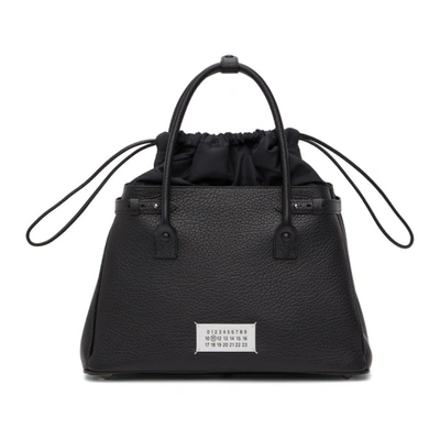 Shop Maison Margiela Black 5ac Top Handle Bag In H7735 Blac