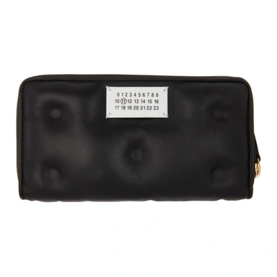 Shop Maison Margiela Black Long Glam Slam Wallet In T8013 Blac