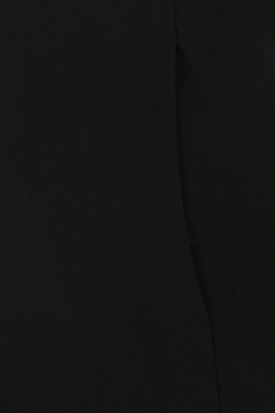 Shop Saint Laurent Black Wool Mini Dress Nd  Donna 38f