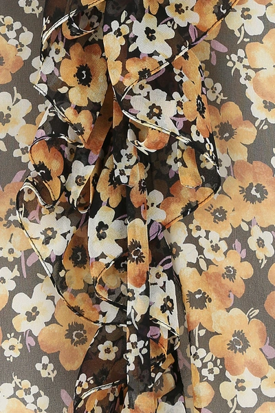 Shop Saint Laurent Printed Silk Blouse  Nd  Donna 38f