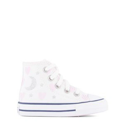 Shop Converse White Silver Moon Chuck Taylor All Star Infants Trainers