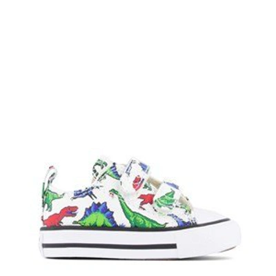 Shop Converse White Dino Chuck Taylor All Star 2v Infants Ox Trainers