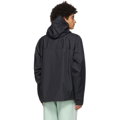 Shop Nike Black Acg Tuff Nuggets Rain Jacket In Blk/anthrac