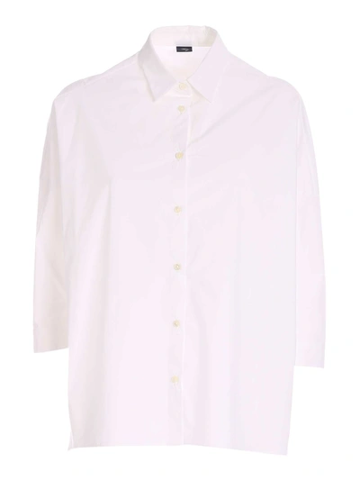 Shop Fay Oversize Shirt In White