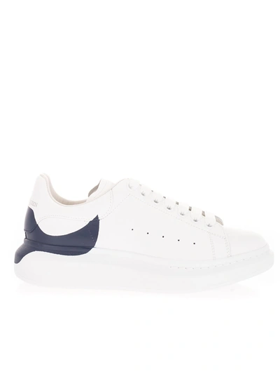 Shop Alexander Mcqueen Oversize Sneakers In White And Blue