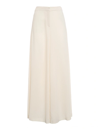 Shop Pinko Paziente Palazzo Trousers In Cream