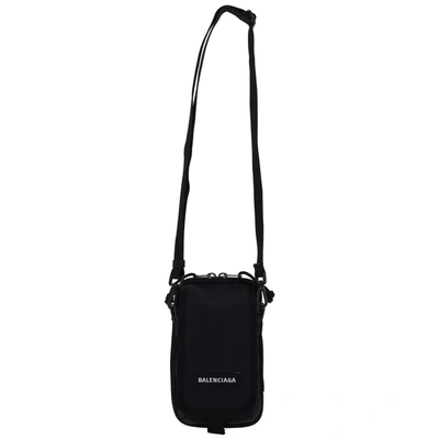 Shop Balenciaga Men's Nylon Cross-body Messenger Shoulder Bag In Black