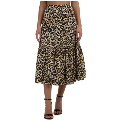 Shop Marc Jacobs Women's Skirt Knee Length Midi Prairie In Brown