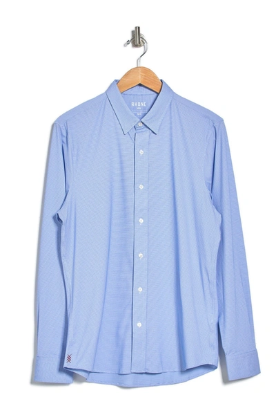 Shop Rhone Commuter Regular Fit Shirt In French Blue Wave