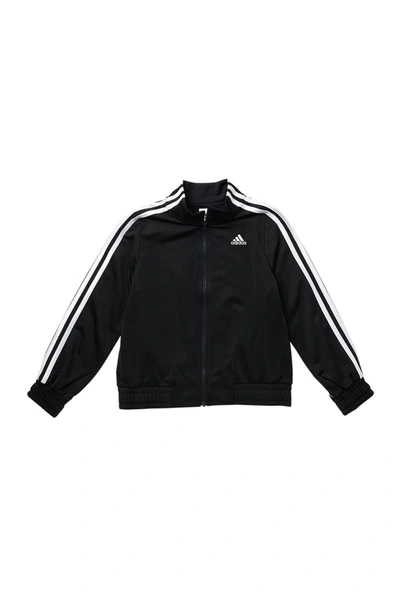 Shop Adidas Originals Zip Cropped Jacket In Black