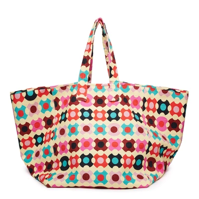 Shop La Doublej Reversible Tote In Groovy Dot Giallo