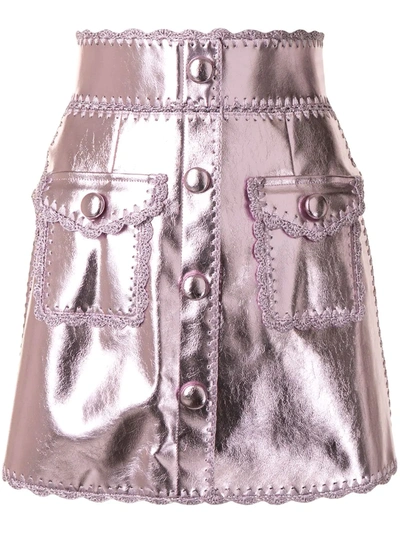 Shop Alice Mccall Cool Cat Mini Skirt In Pink