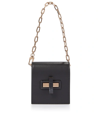 Shop Gabriela Hearst Fiona Leather Clutch In Black