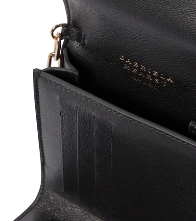 Shop Gabriela Hearst Fiona Leather Clutch In Black