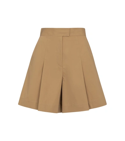 Shop Apc Diane Cotton Shorts In Brown
