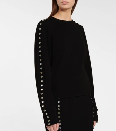 Shop Altuzarra Thallo Embellished Sweater In Black