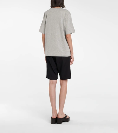 Shop Dries Van Noten Cotton Jersey T-shirt In Grey