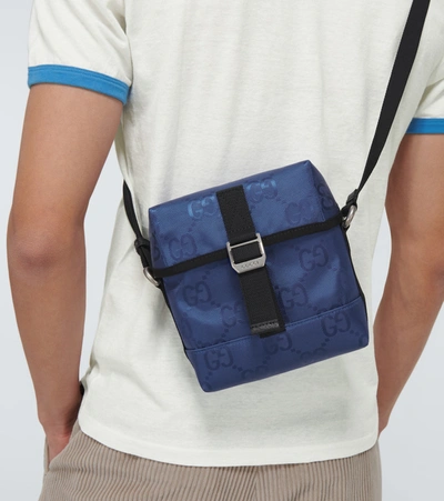 Shop Gucci Off The Grid Messenger Bag In Blue