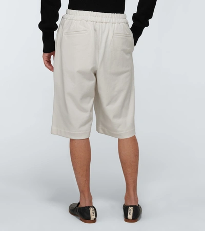 Shop Jil Sander Cotton Shorts In White