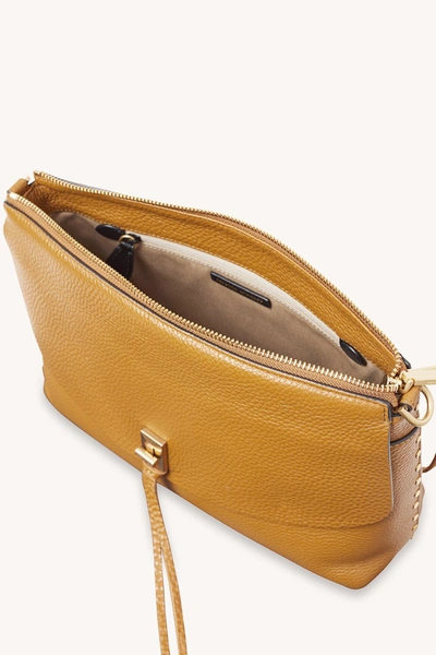 Shop Rebecca Minkoff Darren Top Zip Crossbody In Caramello