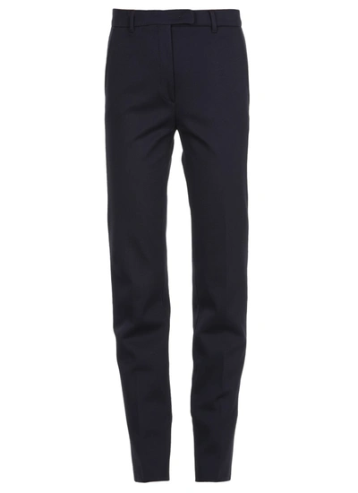 Shop Max Mara Jersey Trousers In Blue