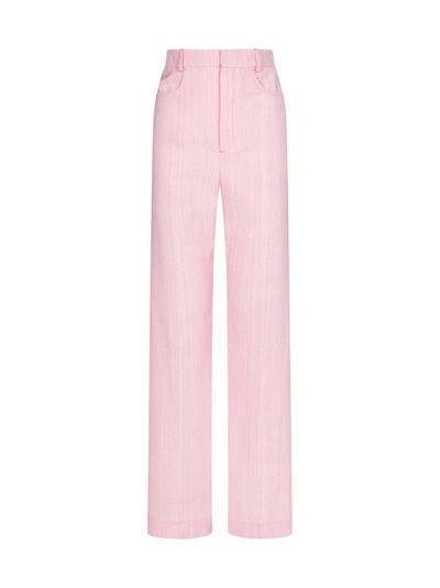 Shop Jacquemus Pants In Light Pink