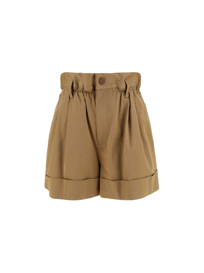 Shop Moncler Bermuda Shorts In Brown