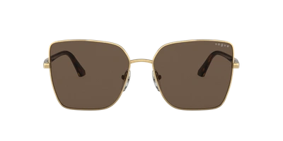 Shop Vogue Eyewear Woman Sunglasses Vo4199s In Dark Brown