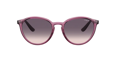 Shop Vogue Eyewear Woman Sunglass Vo5374s In Pink Gradient Dark Grey