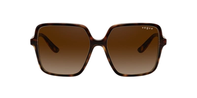 Shop Vogue Eyewear Woman Sunglasses Vo5352s In Brown Gradient