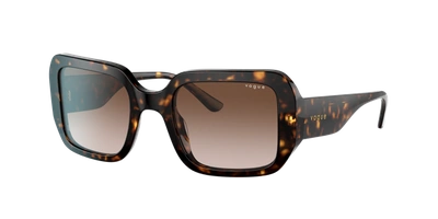 Shop Vogue Eyewear Woman Sunglasses Vo5369s In Brown Gradient