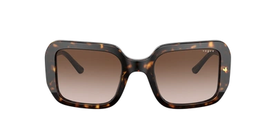 Shop Vogue Eyewear Woman Sunglasses Vo5369s In Brown Gradient