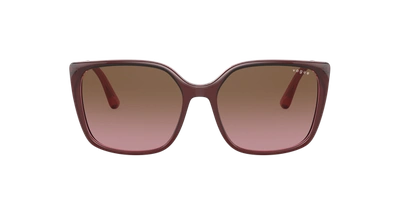 Shop Vogue Eyewear Woman Sunglass Vo5353s In Pink Gradient Brown