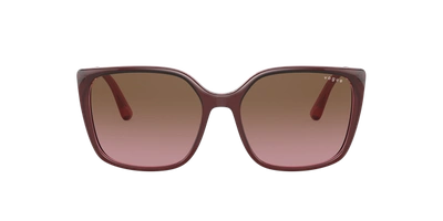 Vogue Eyewear Woman Sunglasses Vo5353s In Pink Gradient Brown