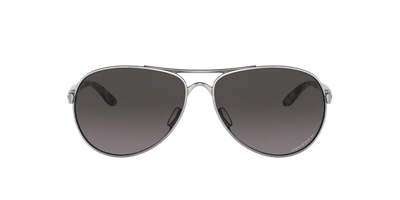 Shop Oakley Woman Sunglasses Oo4079 Feedback In Prizm Grey Gradient