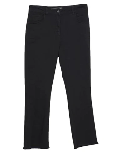 Shop Semicouture Woman Jeans Black Size 28 Cotton, Elastane