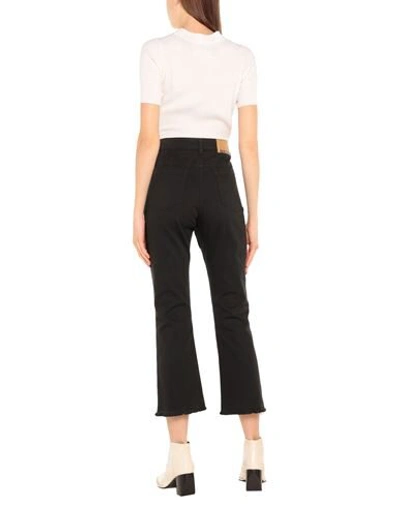 Shop Semicouture Woman Jeans Black Size 28 Cotton, Elastane
