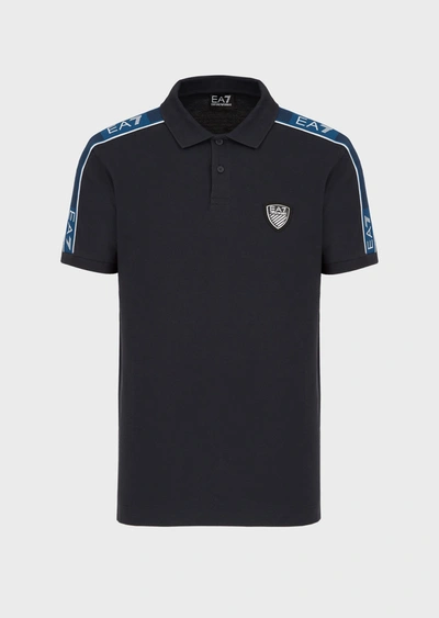 Shop Emporio Armani Polo Shirts - Item 12496841 In Navy Blue