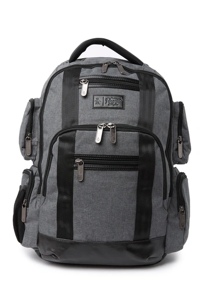 Shop Original Penguin Peterson Backpack In Grey Crosshatch