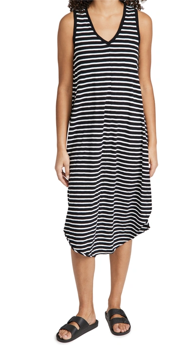 Shop Z Supply Stripe Reverie Dress In Desert White/black