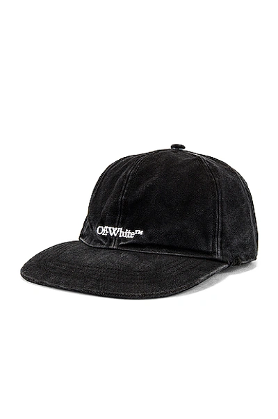 Shop Off-white Bookish Baseball Cap In Black