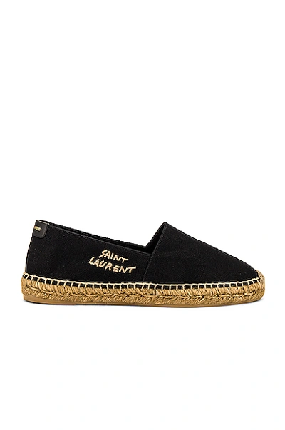 Shop Saint Laurent Espadrille In Black