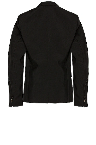 Shop Bottega Veneta Travel Wool Blazer In Black