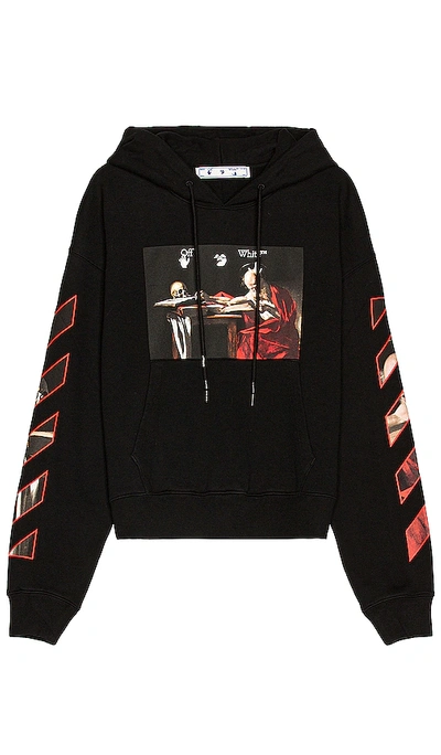 Klappe I tide kontroversiel Off-white Caravaggio-print Cotton Hoodie In Black | ModeSens