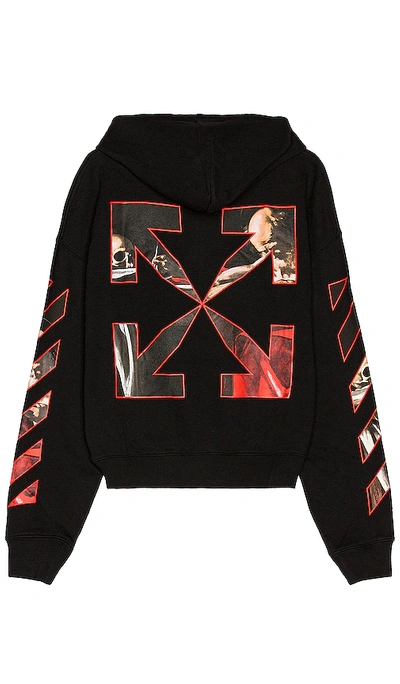 Shop Off-white Caravaggio Hoodie In Black