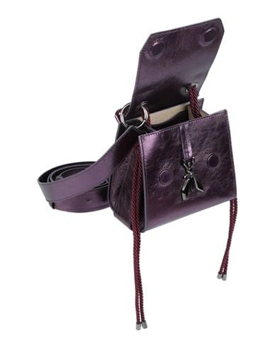 Shop Patrizia Pepe Handbags In Deep Purple