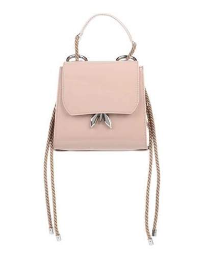 Shop Patrizia Pepe Handbags In Pale Pink