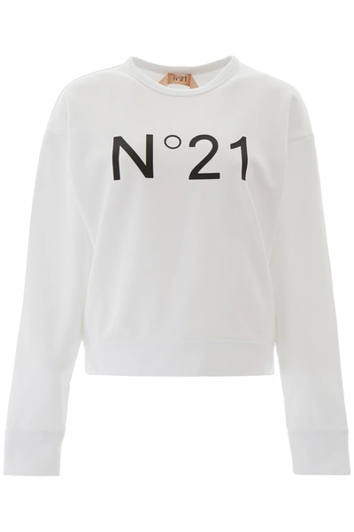 Shop N°21 Logo Sweatshirt In White (white)